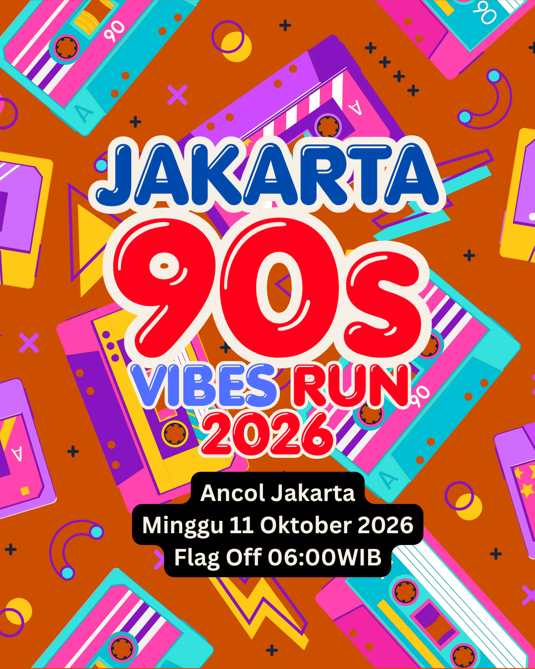 Jakarta 90s Vibes Run 2026 - Flyer